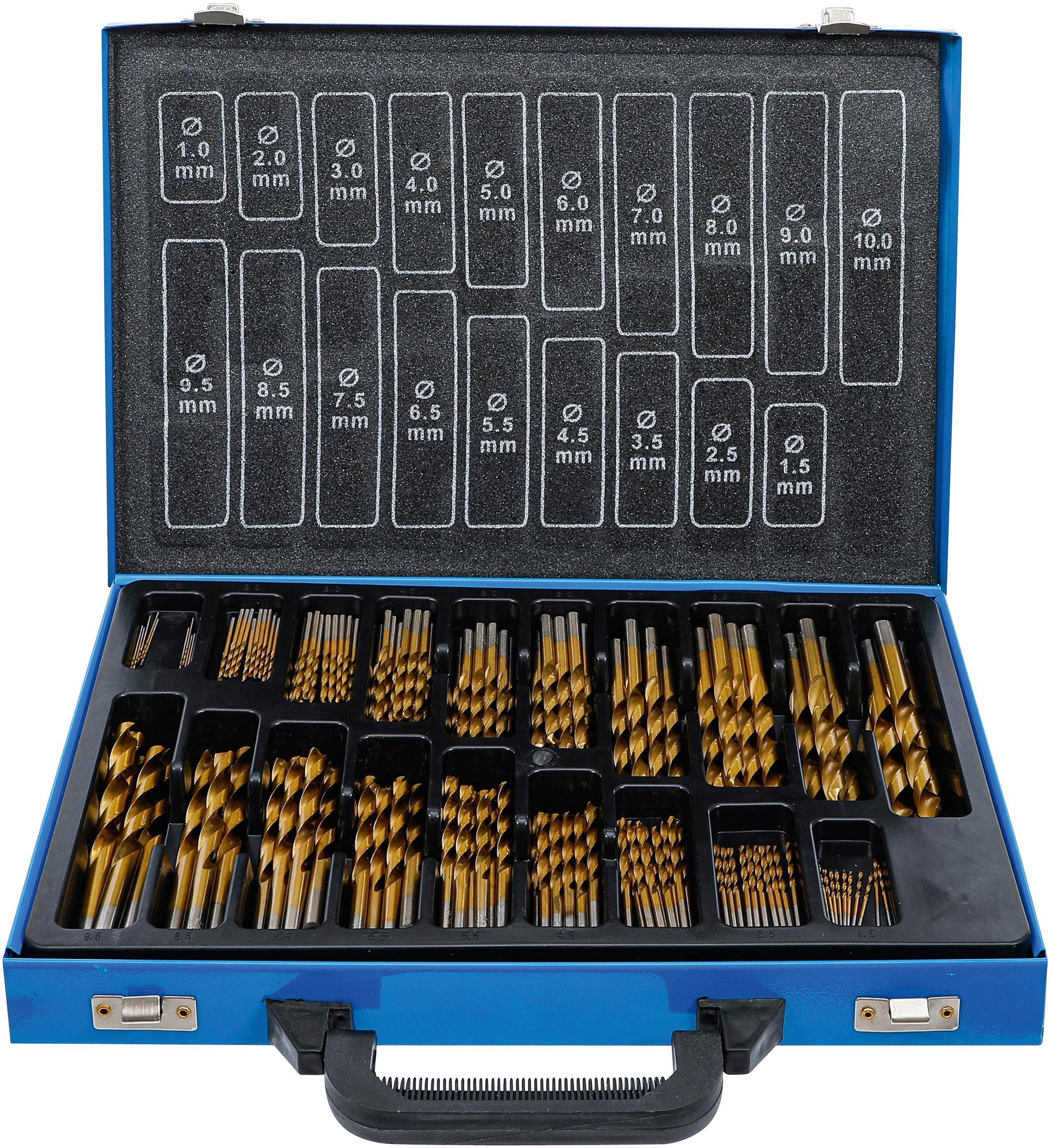 BGS technic Spiralbohrer-Satz | HSS | titan-nitriert | 1 - 10 mm |