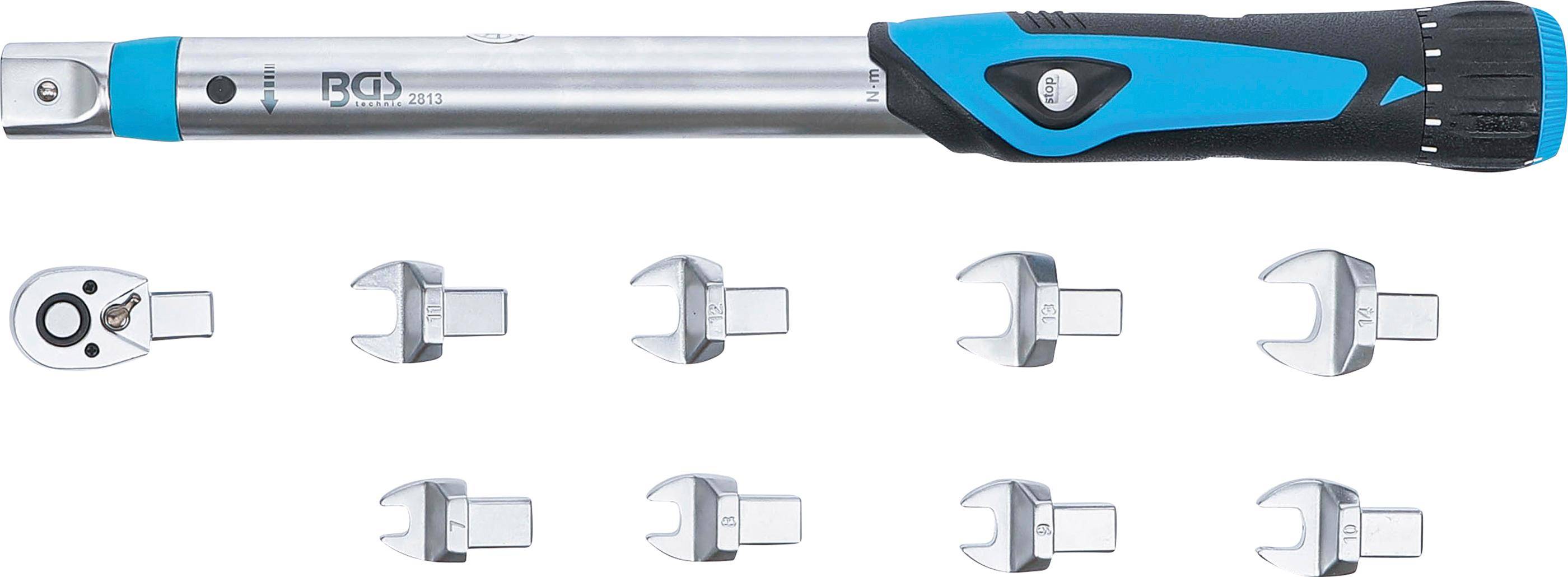 BGS Drehmomentschlssel-Satz | 6,3 mm (1/4") | 10 - 50 Nm | 10-tlg.