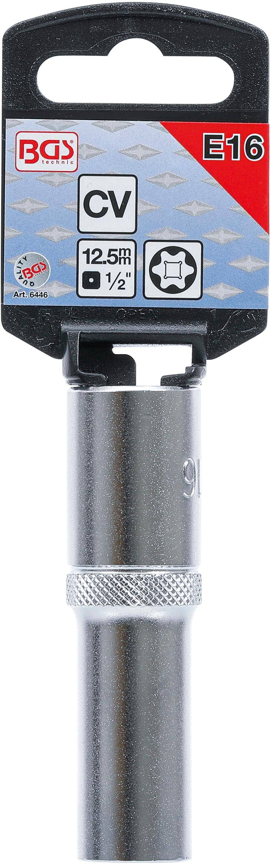 Steckschlüssel-Einsatz - tief - für E-Profil - 1/2" - E16