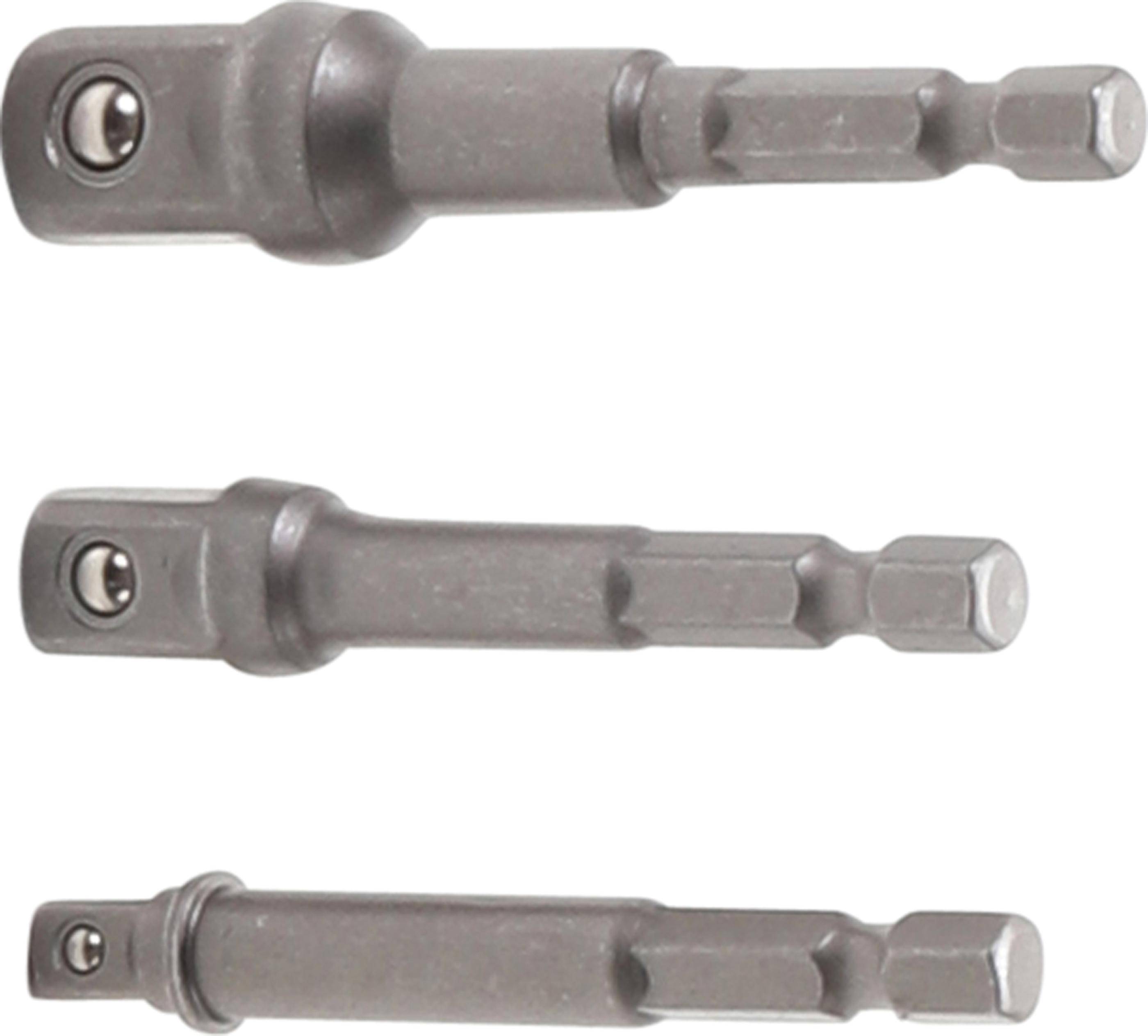 BGS Adapter-Satz fr Bohrmaschinen | Auensechskant Antrieb 6,3 mm