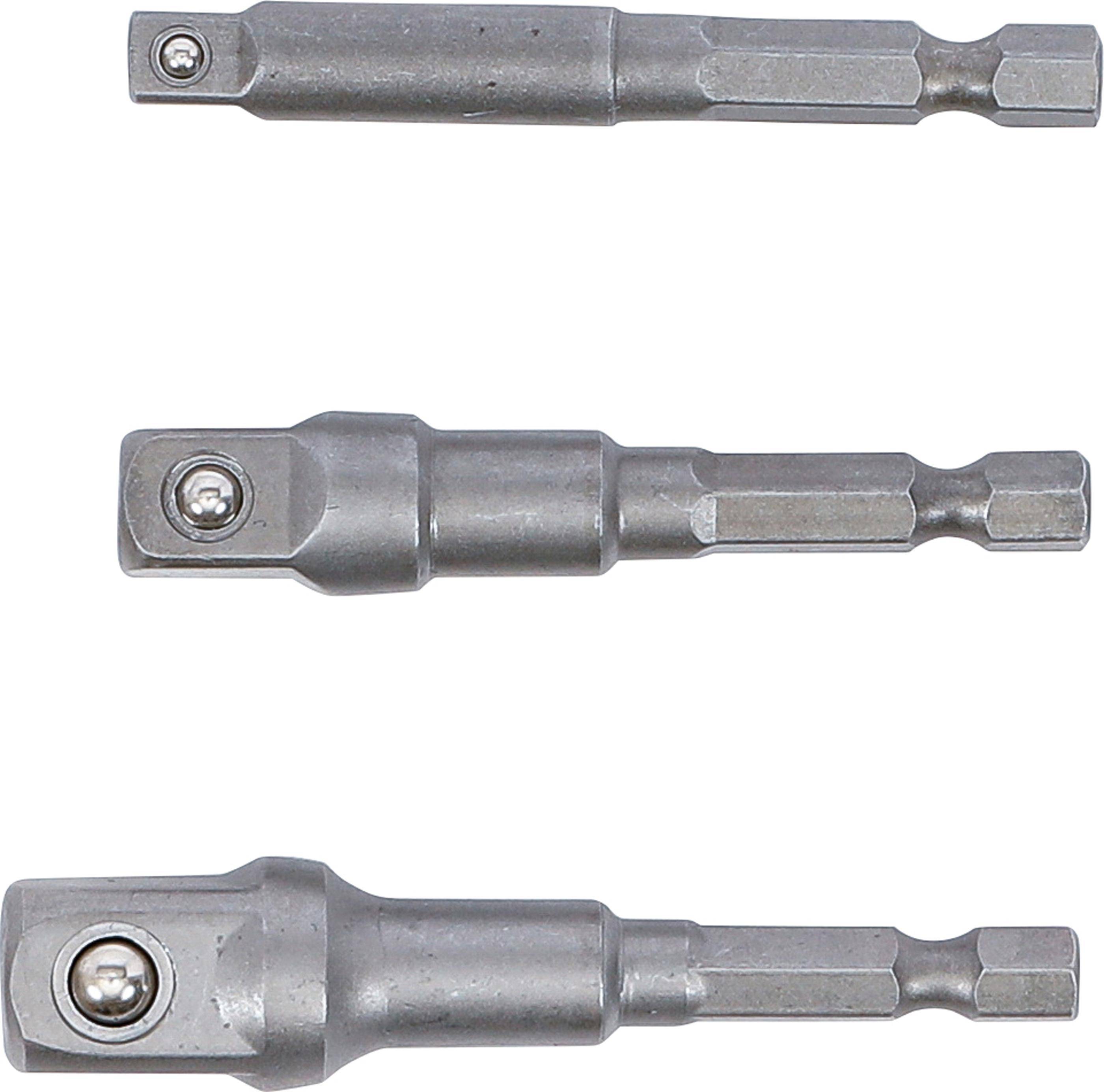 BGS Adapter-Satz fr Bohrmaschinen | Auensechskant Antrieb 6,3 mm