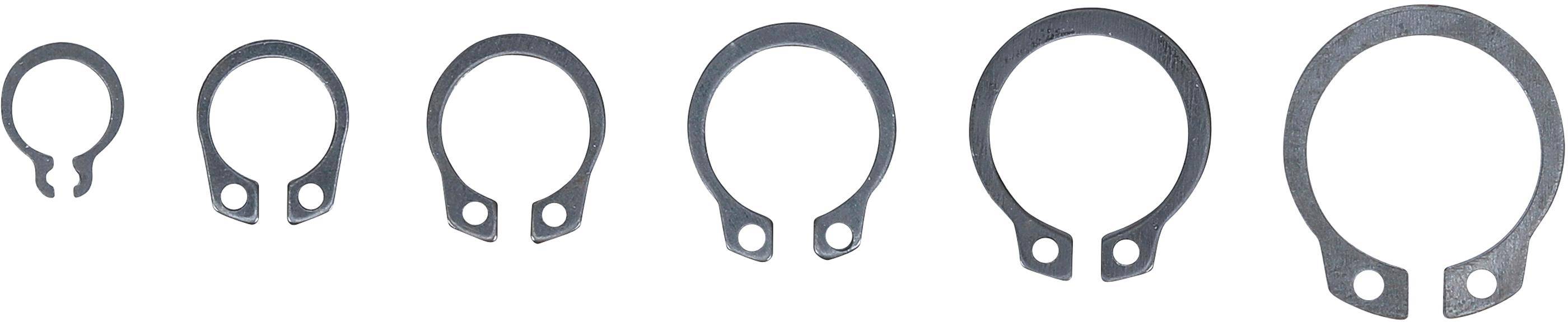 BGS Diy Außen-Seegerring-Sortiment (Sprengringe) | Ø 8 - 19 mm |