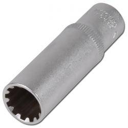 Steckschlüssel-Einsatz "Gear Lock von BGS" - Chrom-Vanadium-Stahl - 3/8" Antrieb - tief - Größe 10 mm