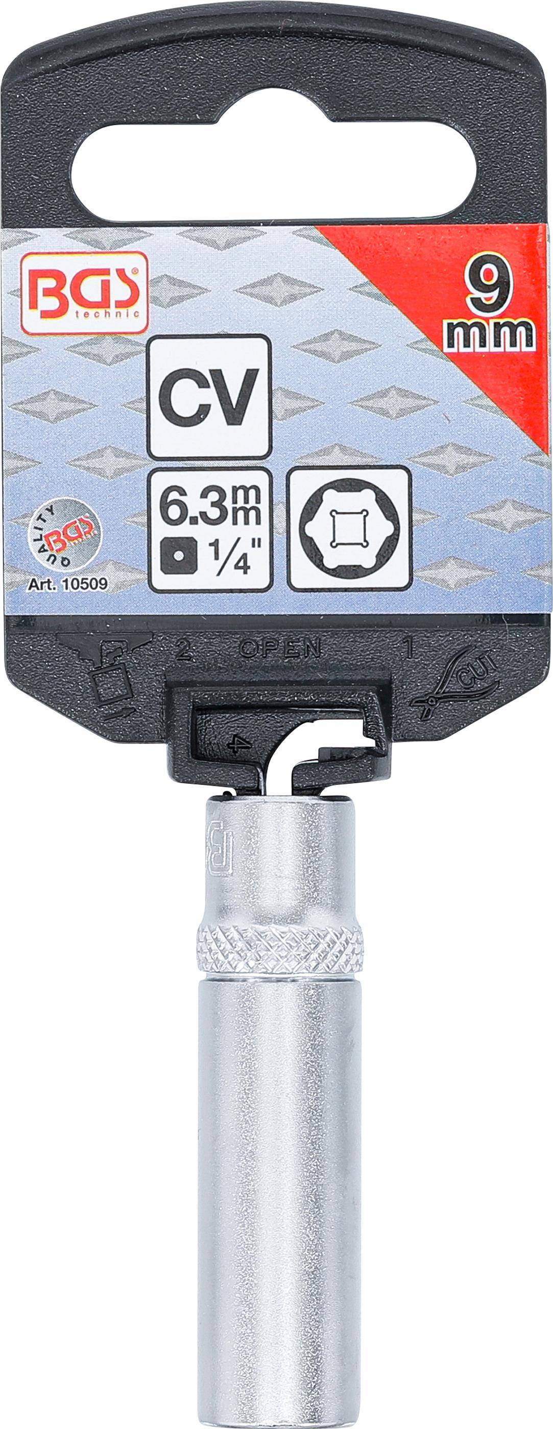 BGS technic Steckschlüssel-Einsatz Sechskant, tief | Antrieb