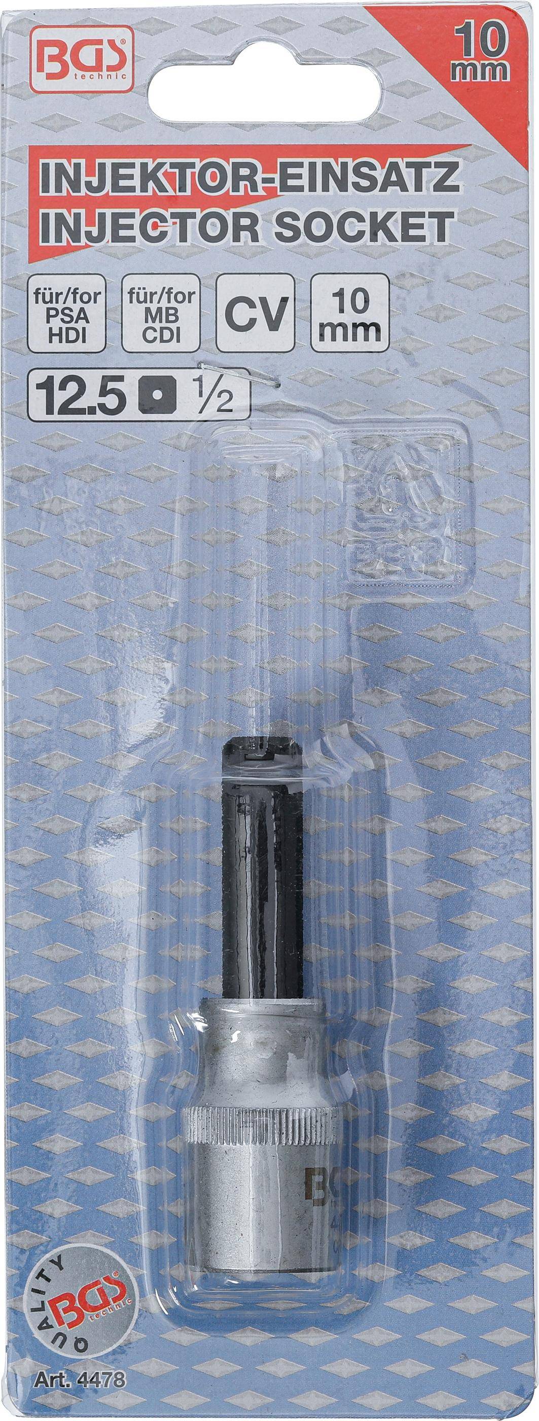 BGS technic Injektor-Einsatz | Antrieb Innenvierkant 12,5 mm (1/2") |