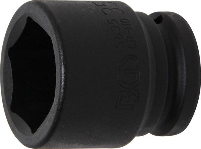 Kraft-Steckschlüssel-Einsatz Sechskant Antrieb Innenvierkant 20 mm (3/4) SW 35 mm