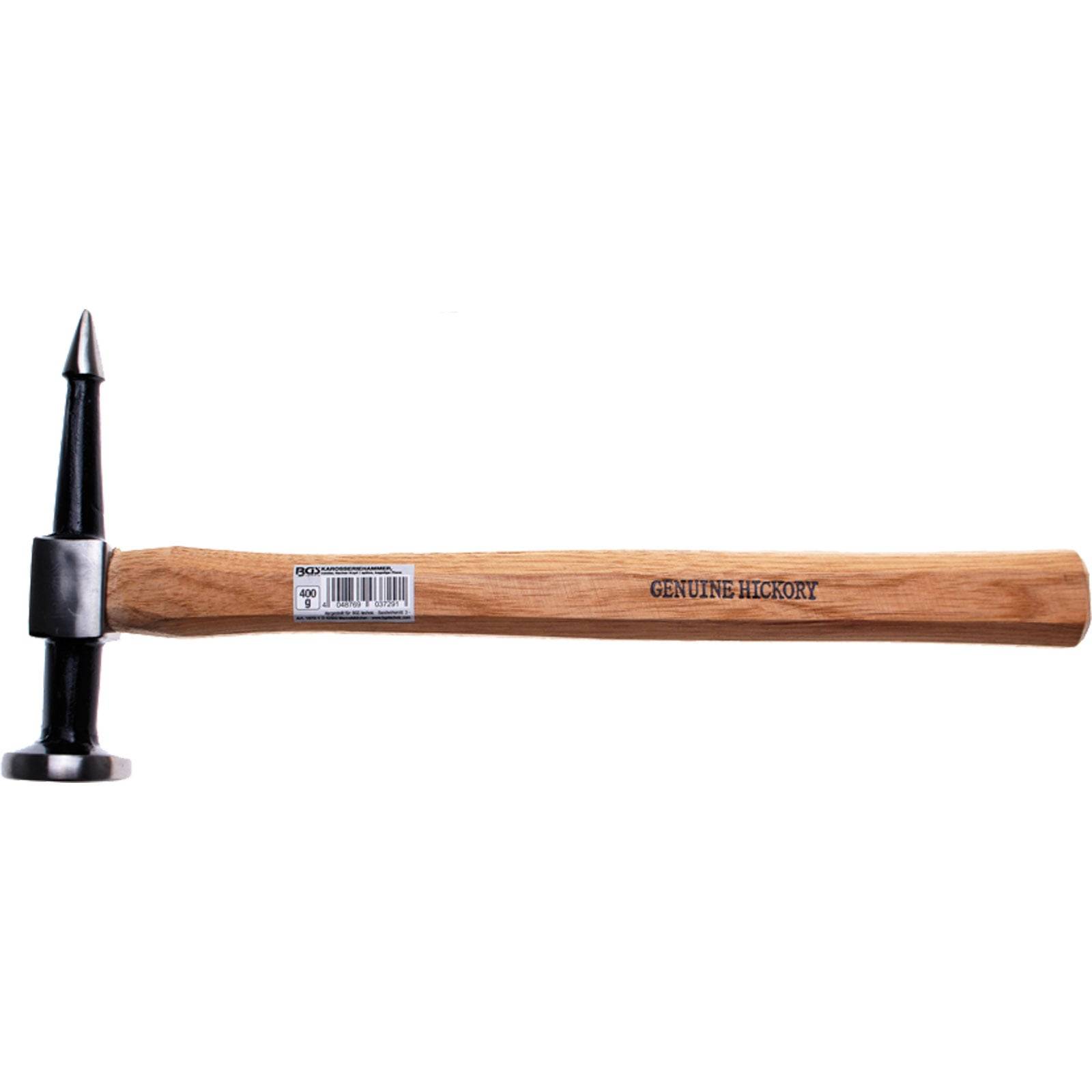 Ein Hammer mit einem Holzgriff mit der Aufschrift 