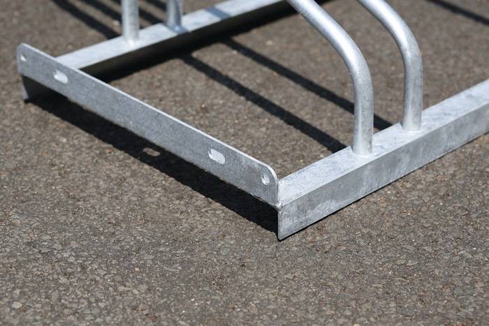 Fahrradbügelparker 1-s.90° verz.Anz.Radstände 8 z.Aufschr.WSM