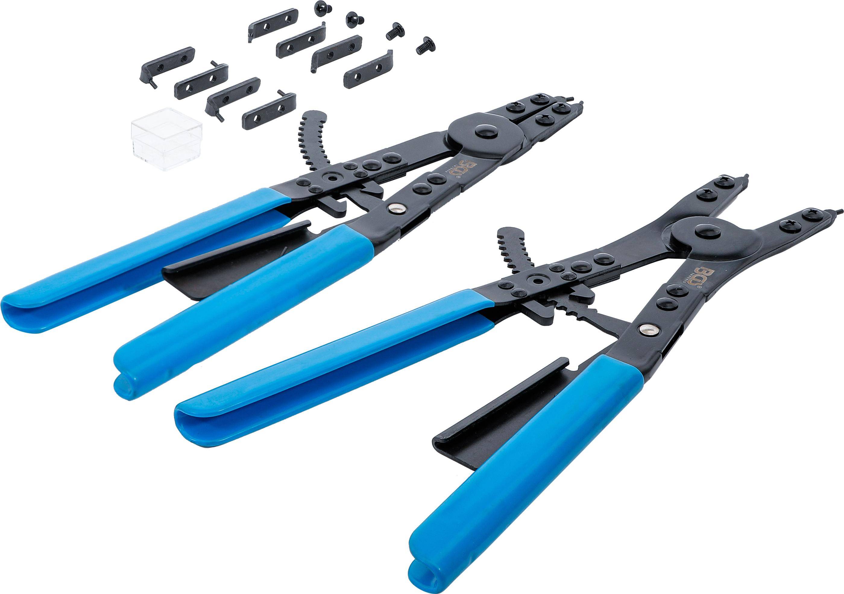 BGS technic Sprengringzangen-Satz | fr NFZ | auswechselbare Spitzen |