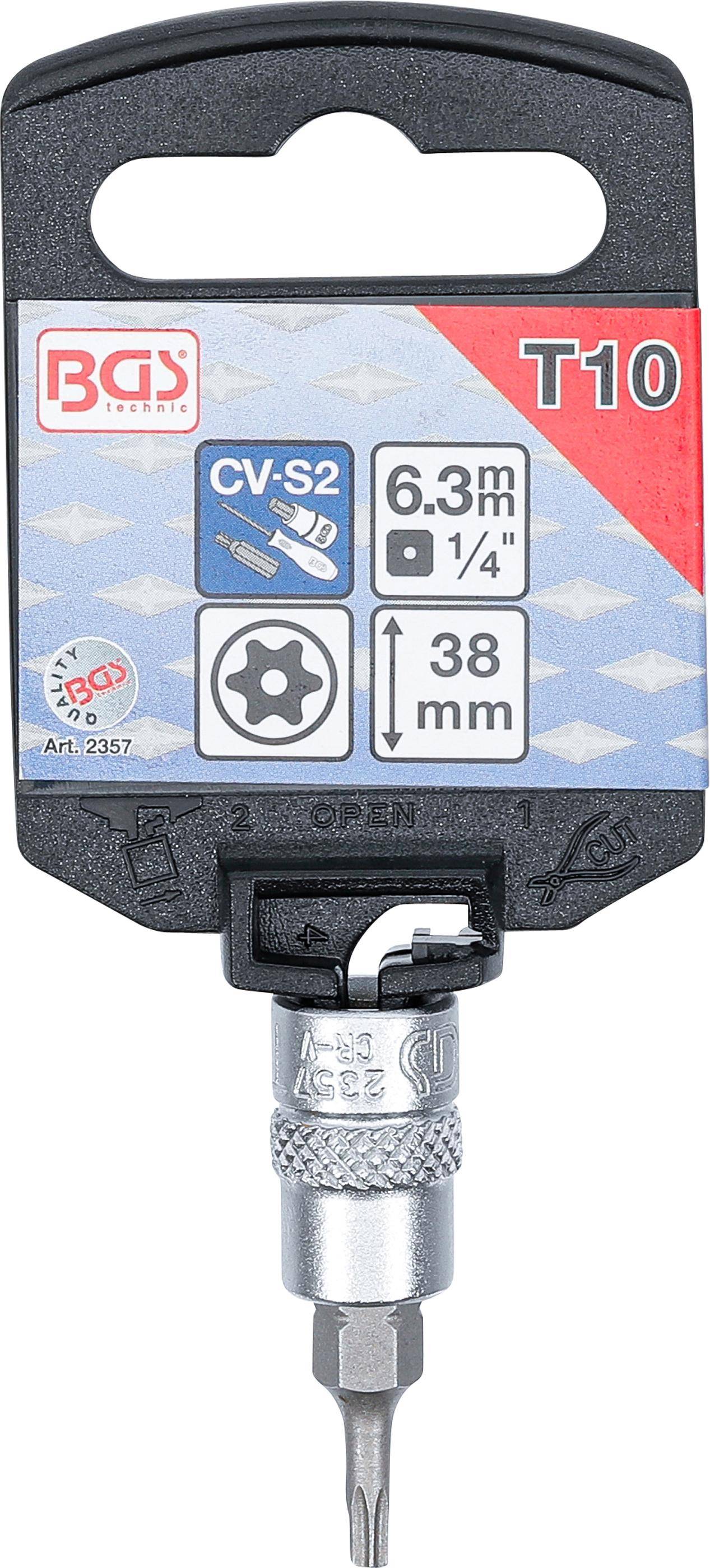 BGS technic Bit-Einsatz | Antrieb Innenvierkant 6,3 mm (1/4") |