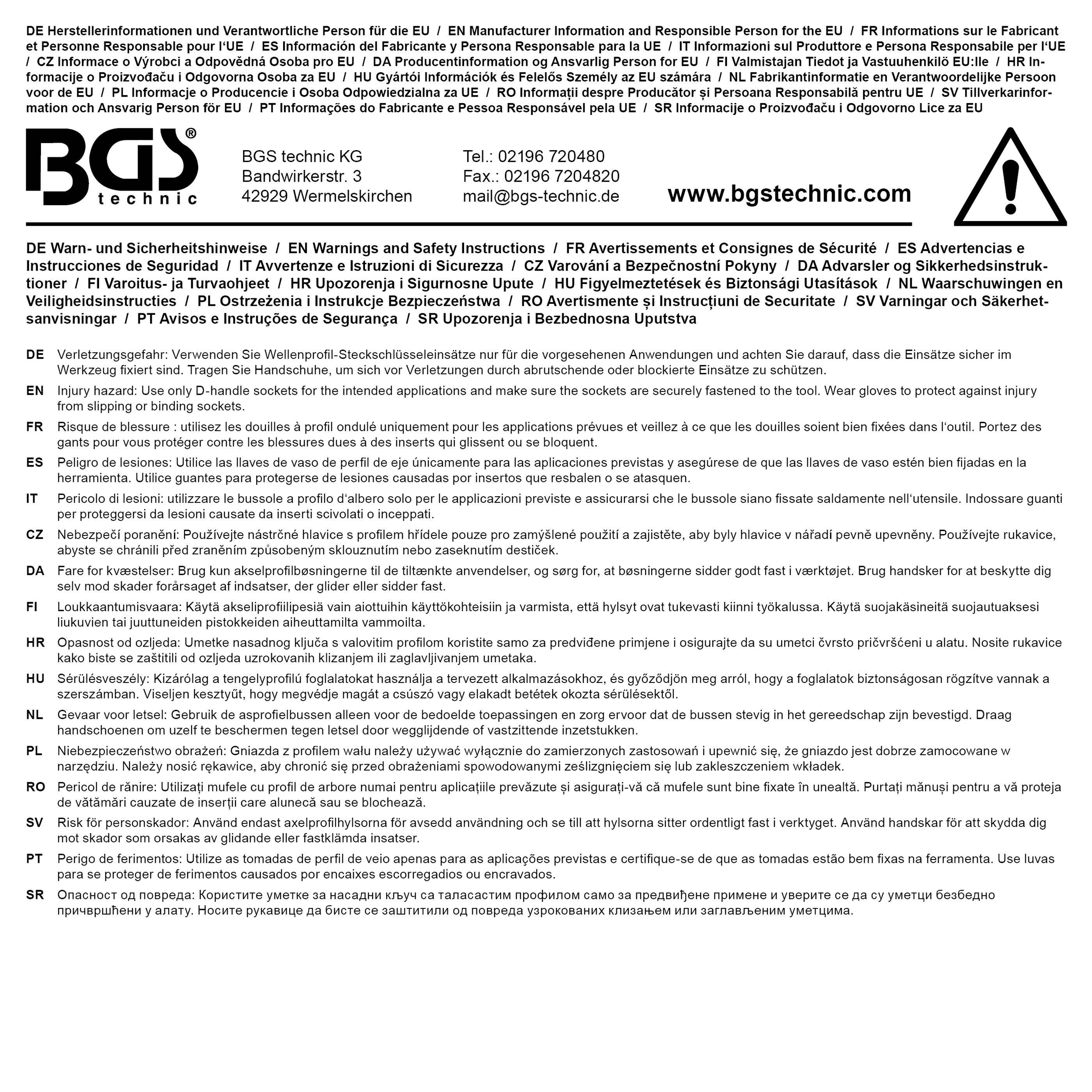 BGS technic Steckschlssel-Einsatz Super Lock, tief | Antrieb