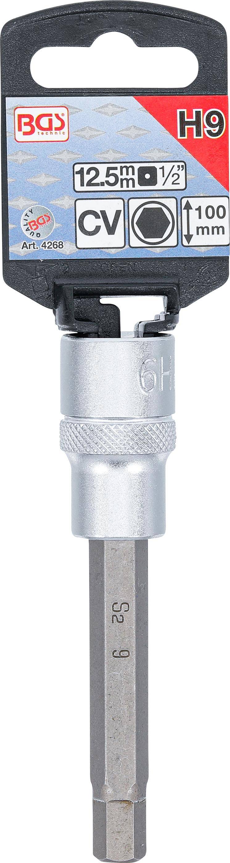 BGS Bit-Einsatz | Länge 100 mm | Antrieb Innenvierkant 12,5 mm (1/2")