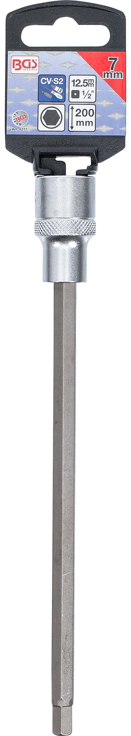 BGS technic Bit-Einsatz | Lnge 200 mm | Antrieb Innenvierkant 12,5 mm