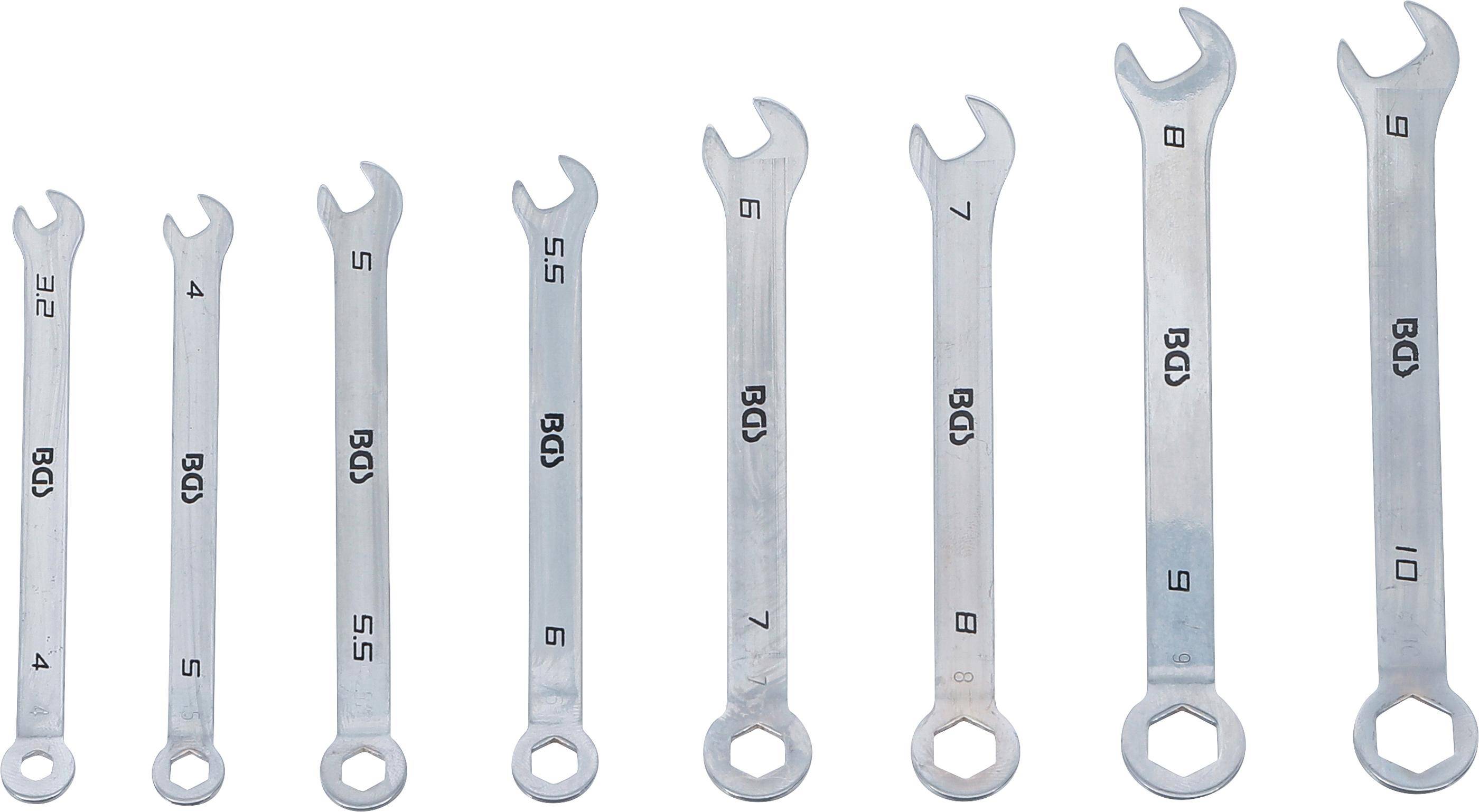 BGS Maul-Ringschlssel-Satz | Mini-Ausfhrung | SW 4 - 10 mm | 8-tlg.