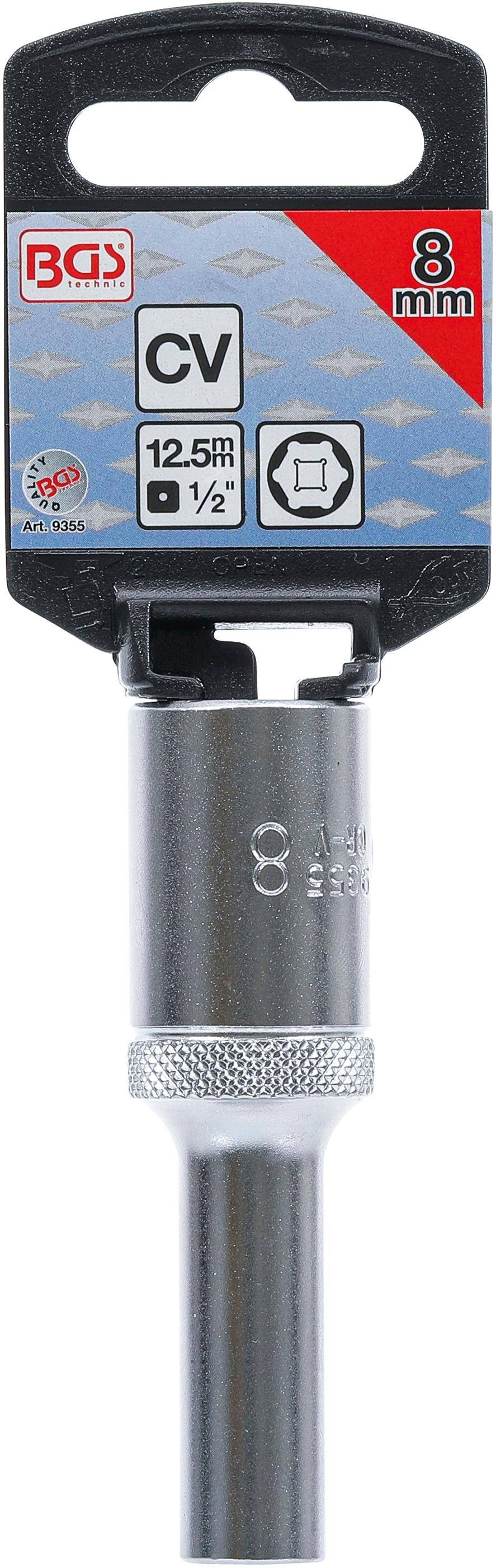 BGS Steckschlssel-Einsatz Sechskant, tief | Antrieb Innenvierkant