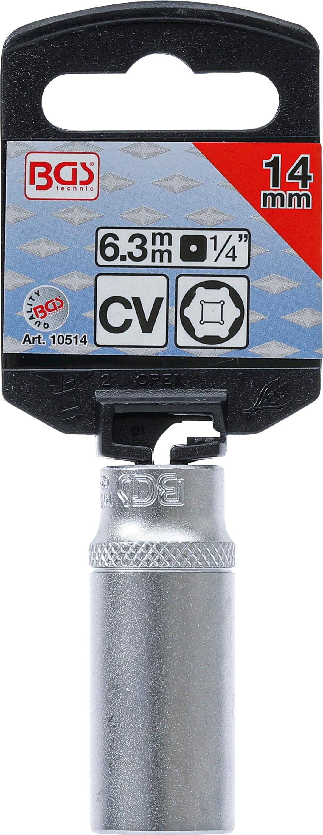 BGS technic Steckschlüssel-Einsatz Sechskant, tief | Antrieb