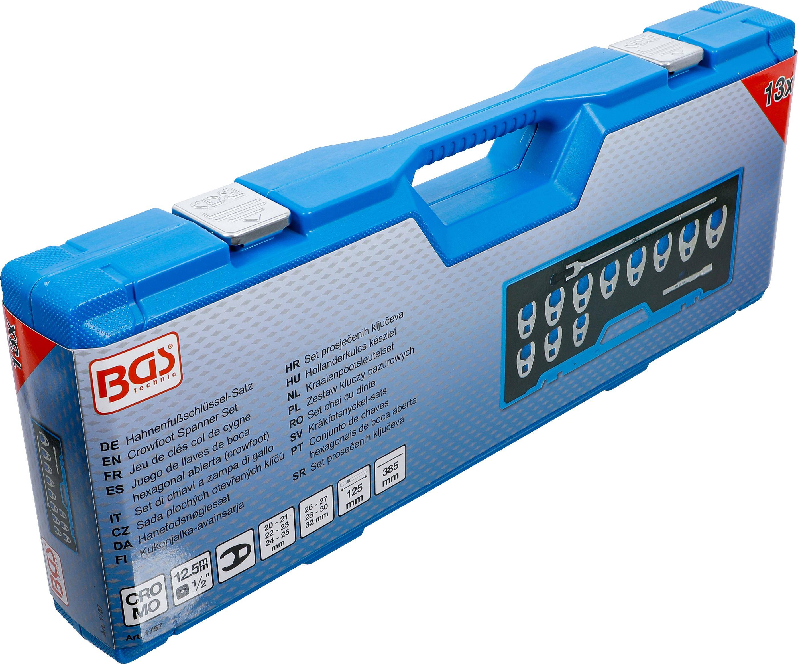 BGS technic Hahnenfuschlssel-Satz | Antrieb Innenvierkant 12,5 mm