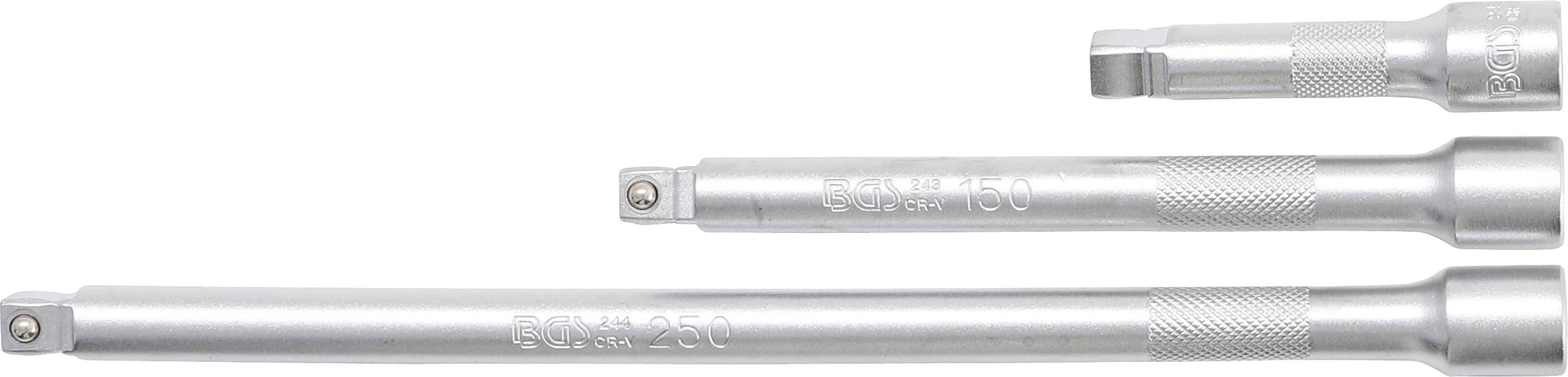 BGS Kippverlngerungs-Satz | 10 mm (3/8") | 75 / 150 / 250 mm | 3-tlg.