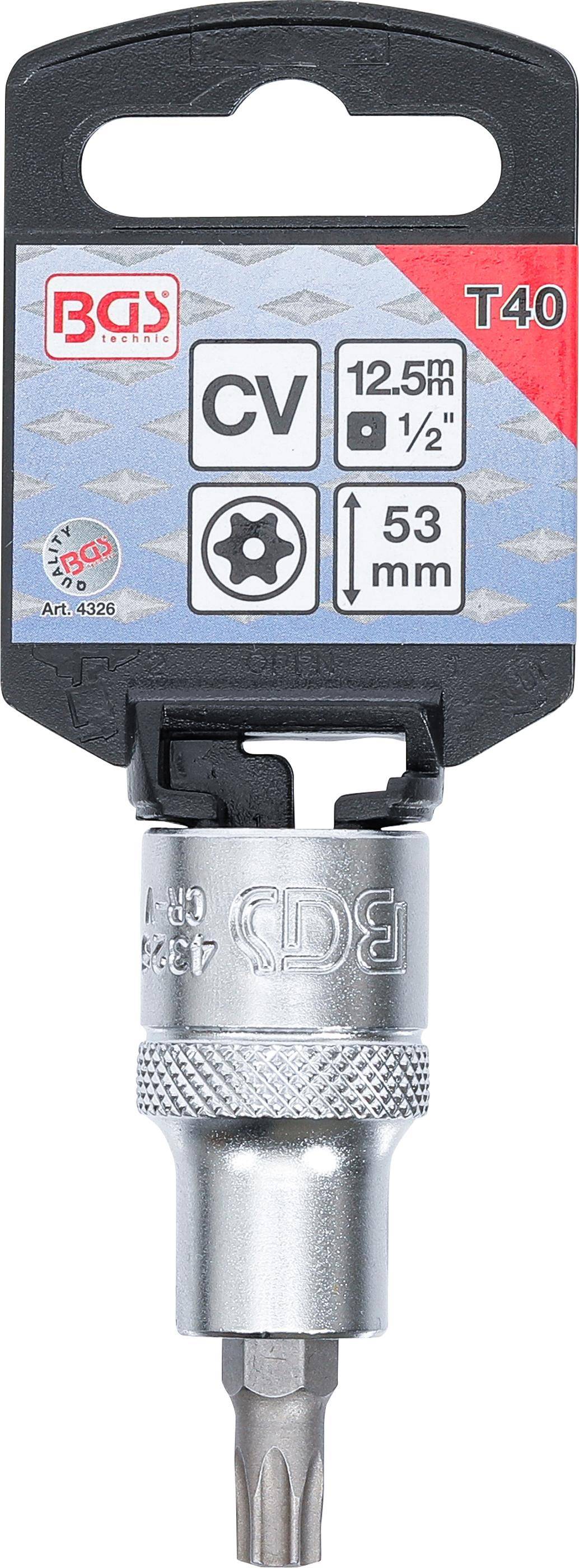 BGS technic Bit-Einsatz | Antrieb Innenvierkant 12,5 mm (1/2") |