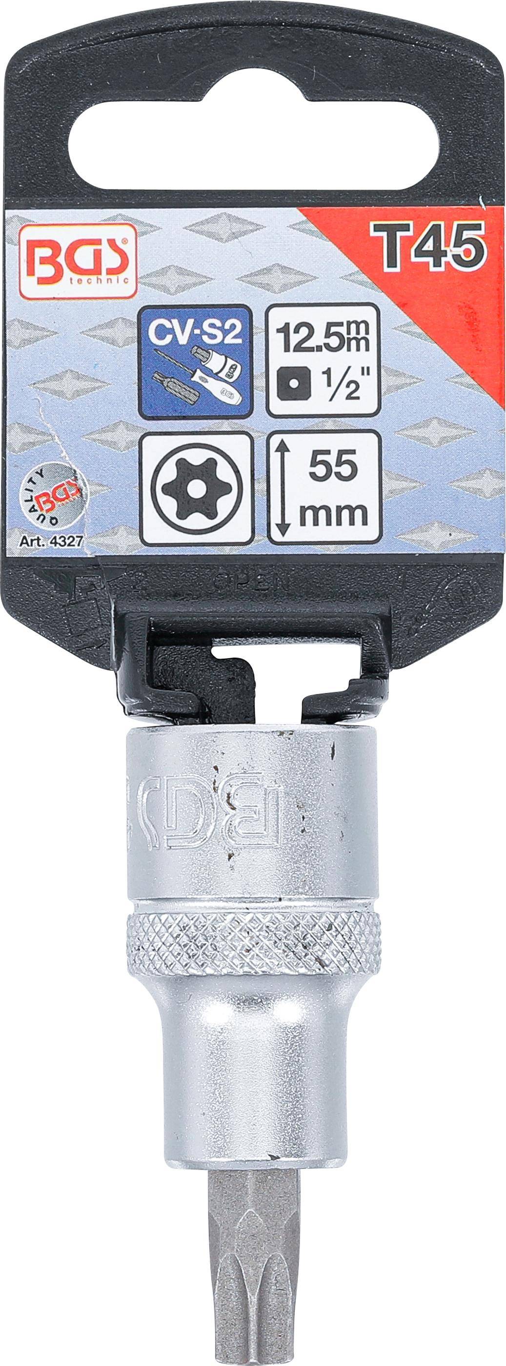 BGS Bit-Einsatz | Antrieb Innenvierkant 12,5 mm (1/2") | T-Profil