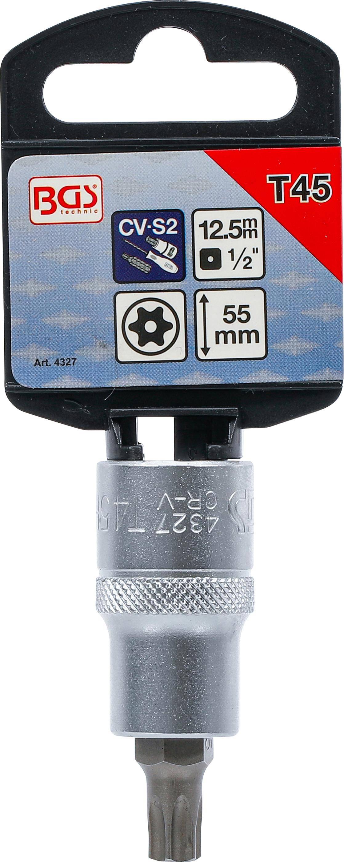 BGS Bit-Einsatz | Antrieb Innenvierkant 12,5 mm (1/2") | T-Profil