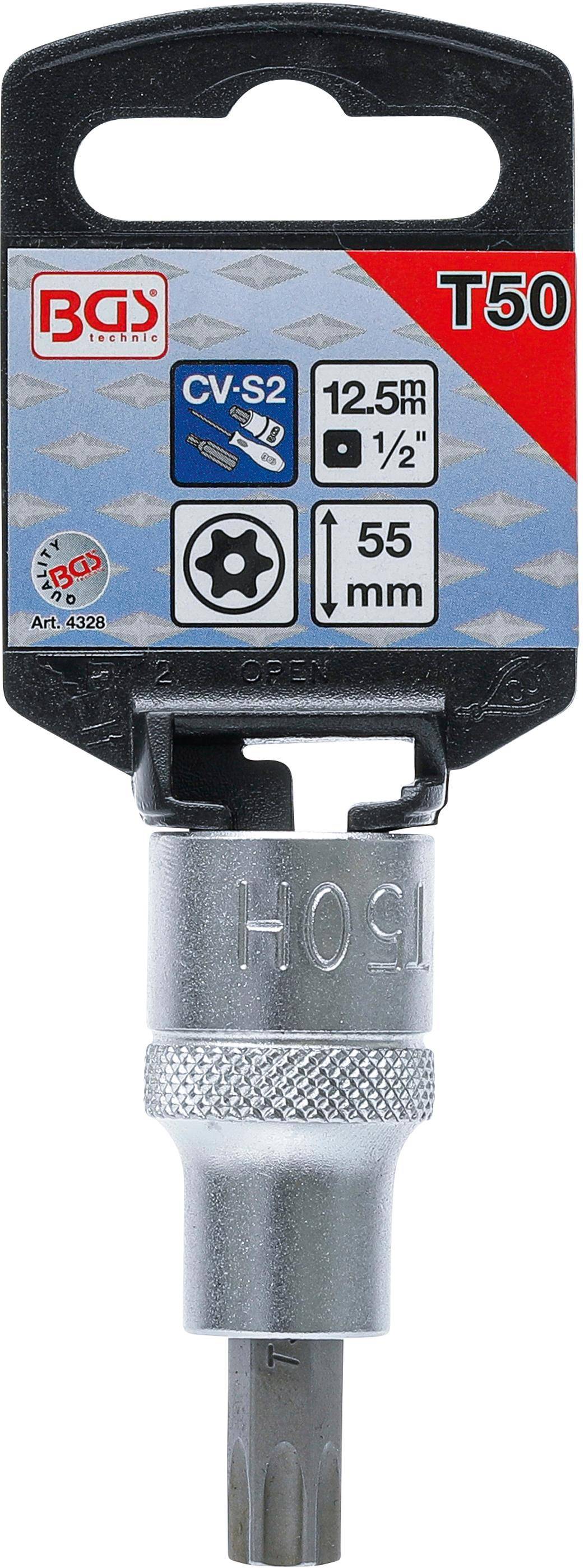 BGS Bit-Einsatz | Antrieb Innenvierkant 12,5 mm (1/2") | T-Profil (fr