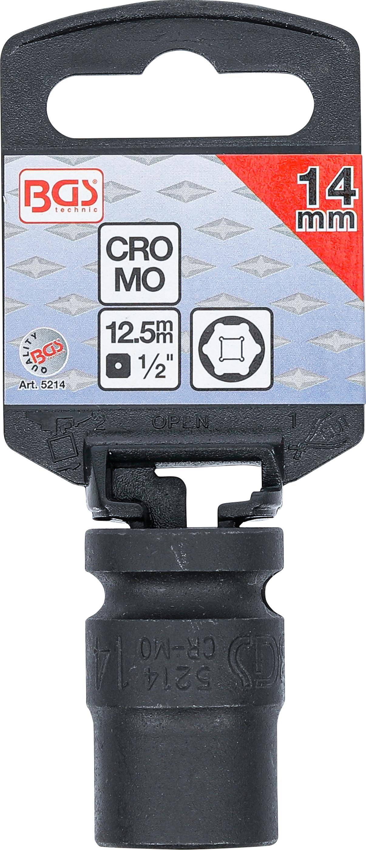 BGS Kraft-Steckschlüssel-Einsatz Sechskant | Antrieb Innenvierkant