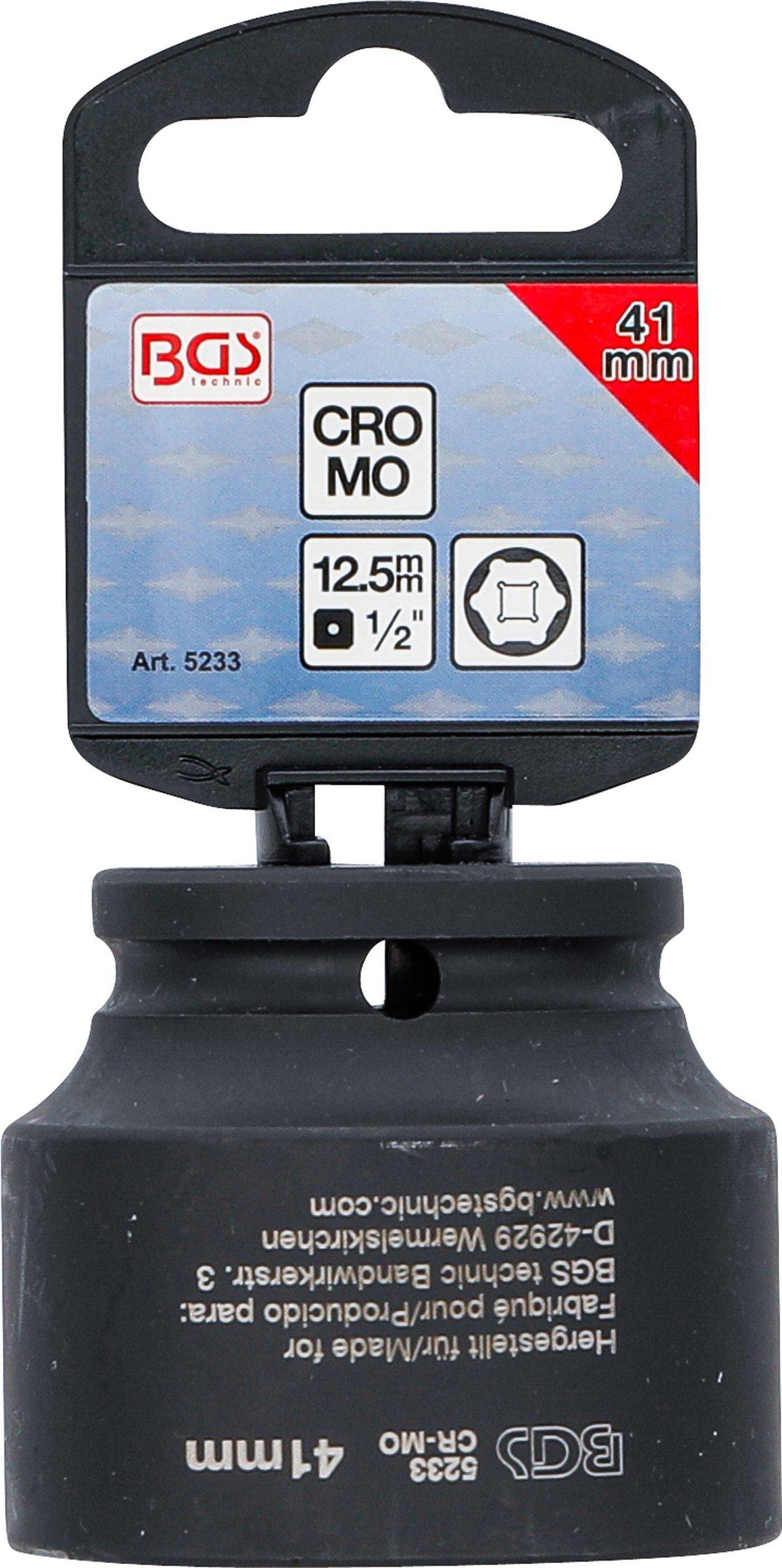 BGS Kraft-Steckschlüssel-Einsatz Sechskant | Antrieb Innenvierkant