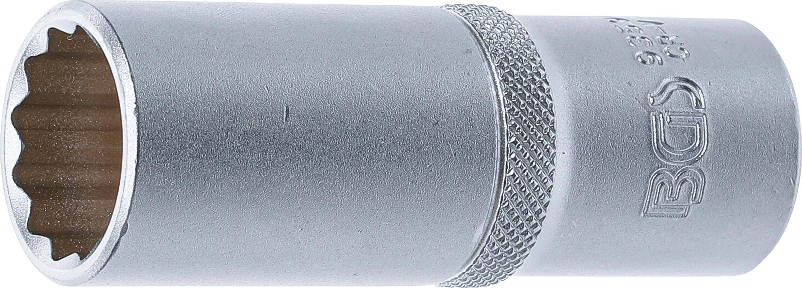 BGS Steckschlssel-Einsatz Zwlfkant, tief | Antrieb Innenvierkant 12,5