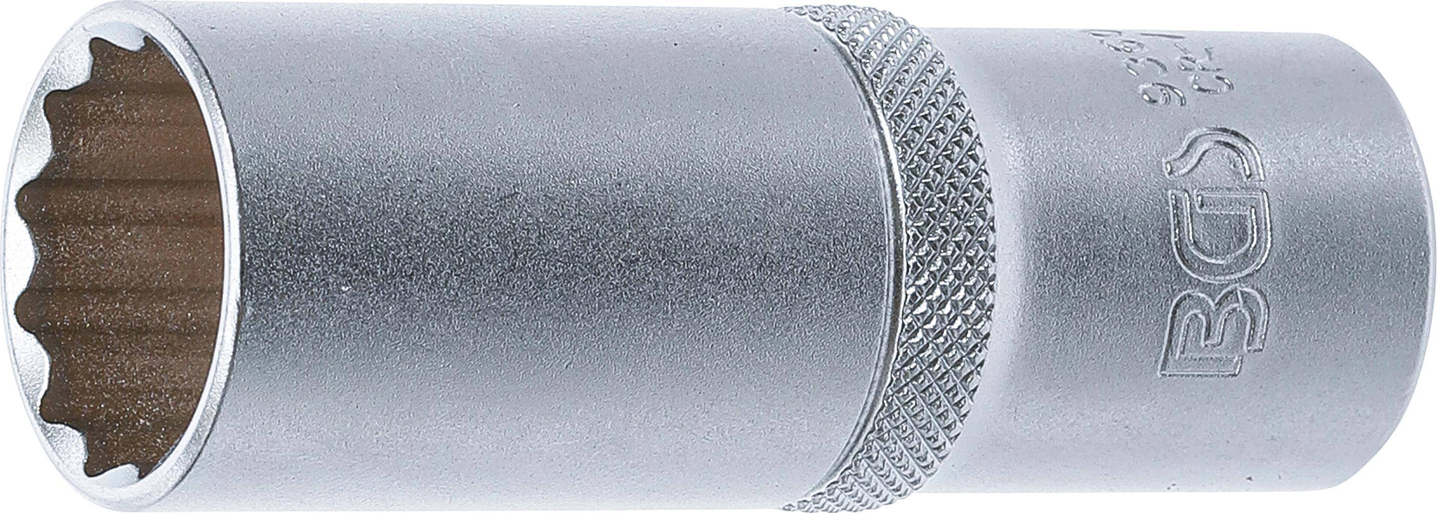 BGS Steckschlüssel-Einsatz Zwölfkant, tief | Antrieb Innenvierkant