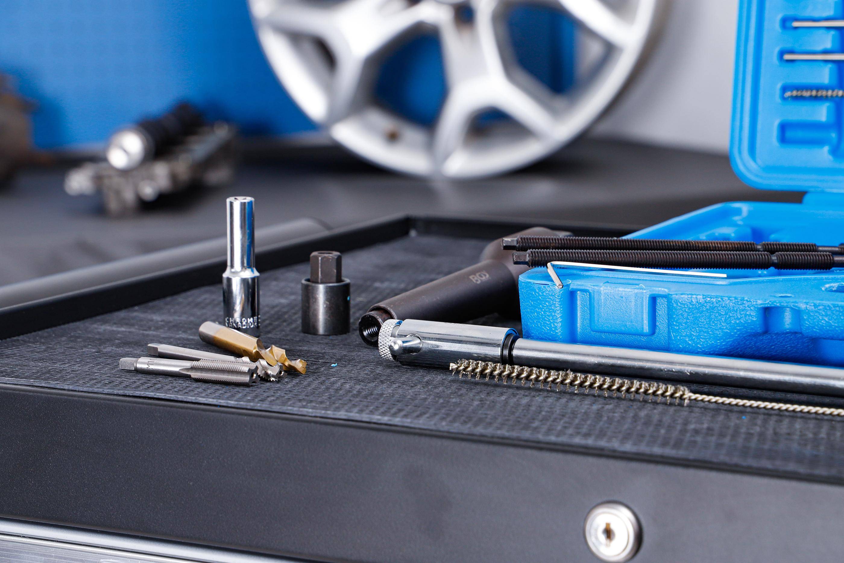 BGS Glühkerzen-Ausbau und Gewinde-Reparatur-Satz | M8, M10 | 41-tlg.