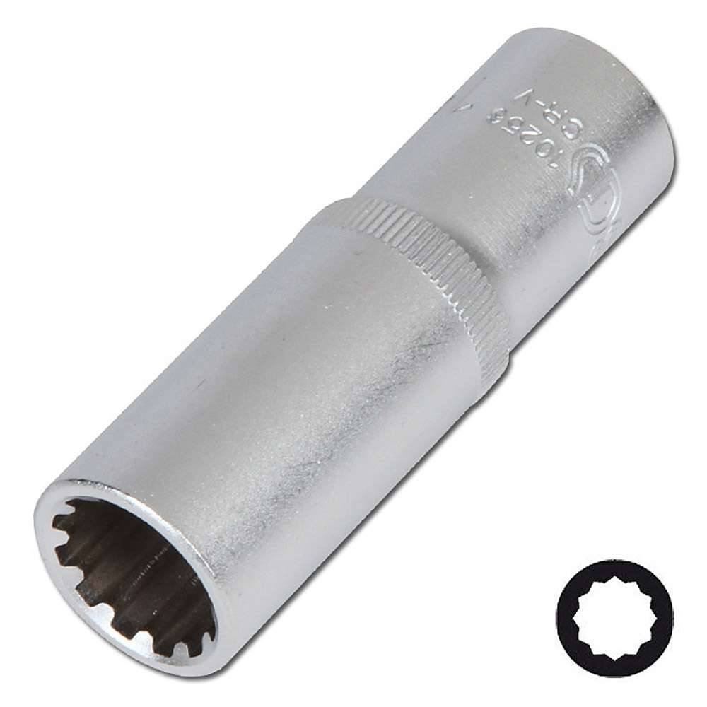 Steckschlüssel-Einsatz "Gear Lock von BGS" - 1/2" Antrieb - tief - Chrom-Vanadium-Stahl