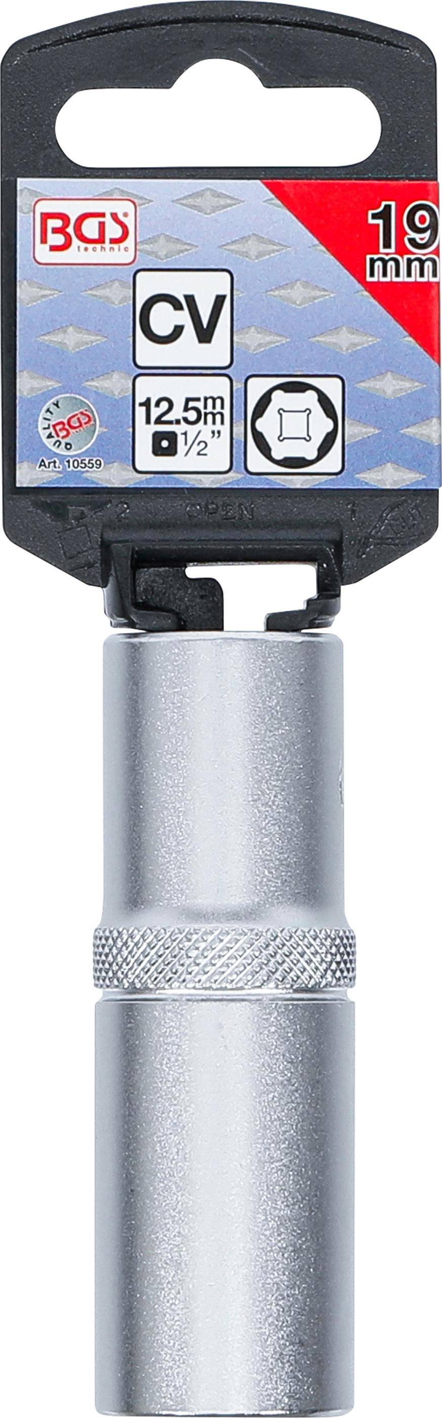 BGS Steckschlssel-Einsatz Sechskant, tief | Antrieb Innenvierkant