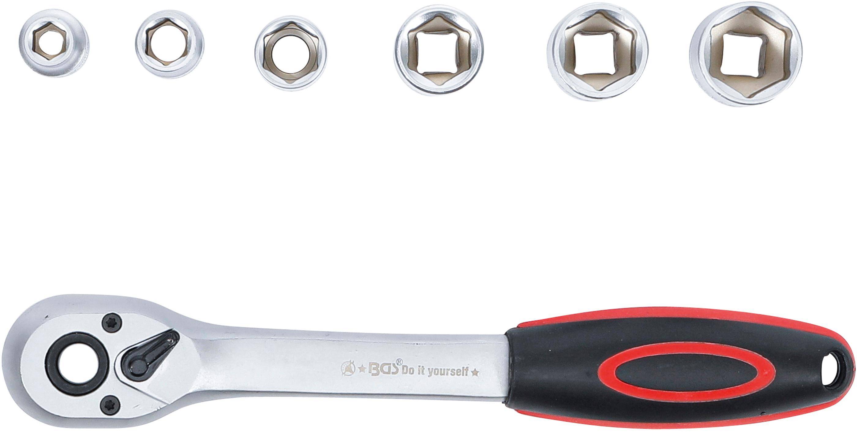 BGS Do It Yourself Steckschlüssel-Satz | Antrieb 10 mm (3/8") | SW 8