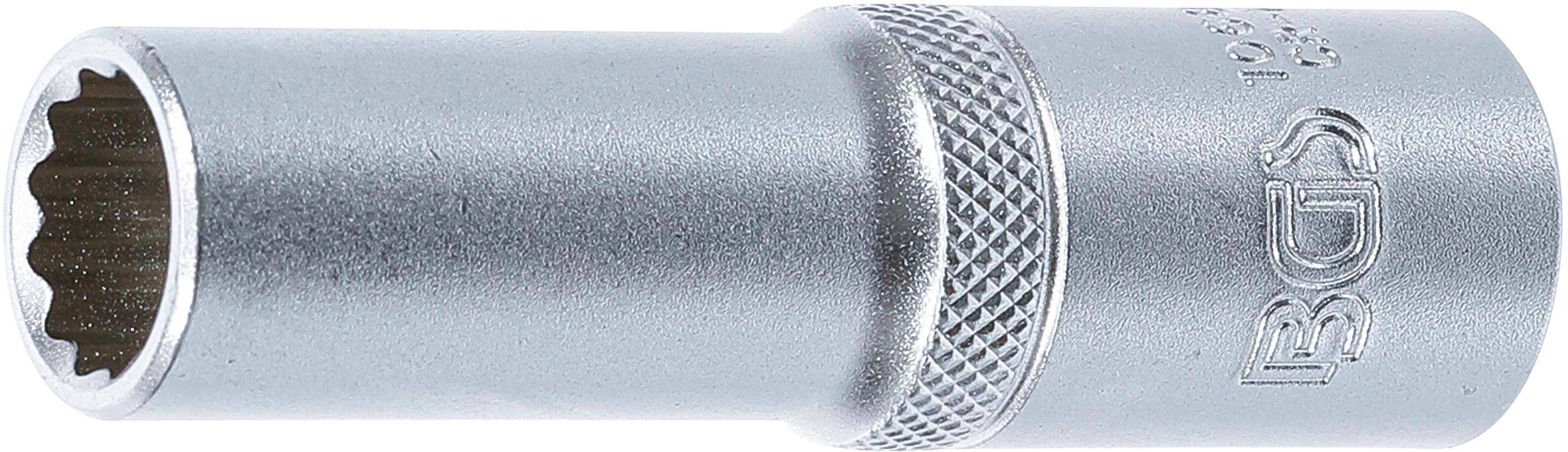 BGS Steckschlüssel-Einsatz Zwölfkant, tief | Antrieb Innenvierkant