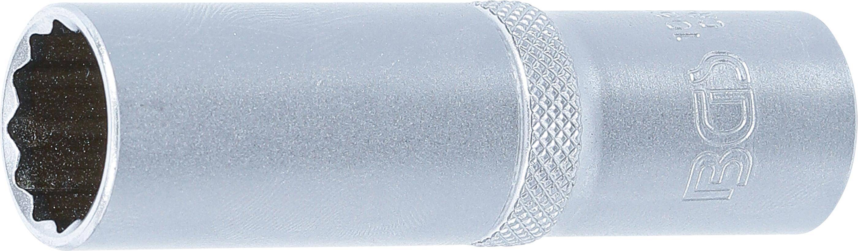 BGS Steckschlüssel-Einsatz Zwölfkant, tief | Antrieb Innenvierkant