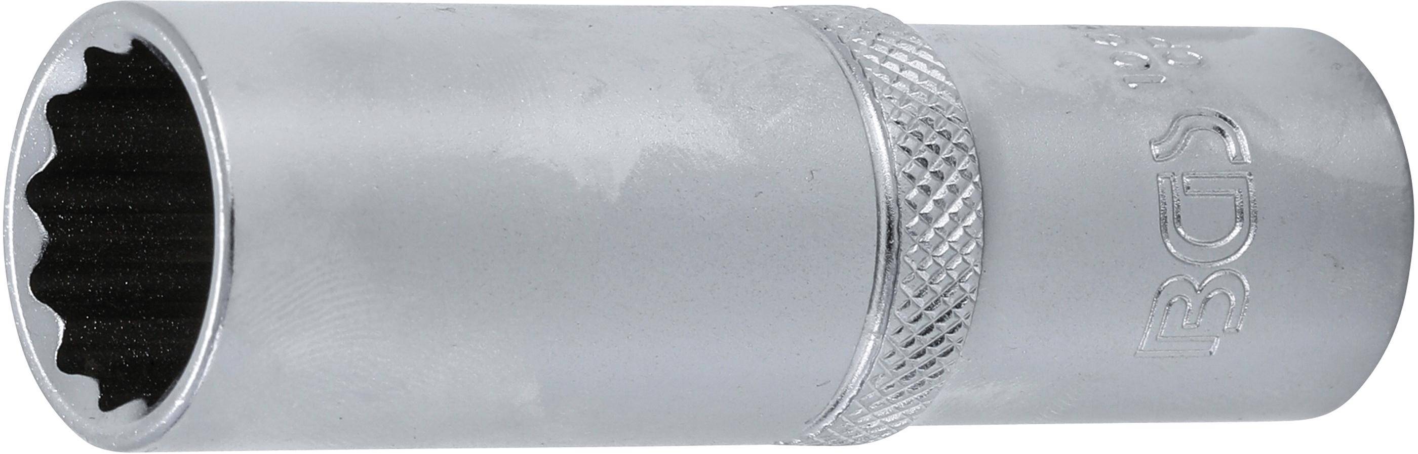 BGS Steckschlüssel-Einsatz Zwölfkant, tief | Antrieb Innenvierkant