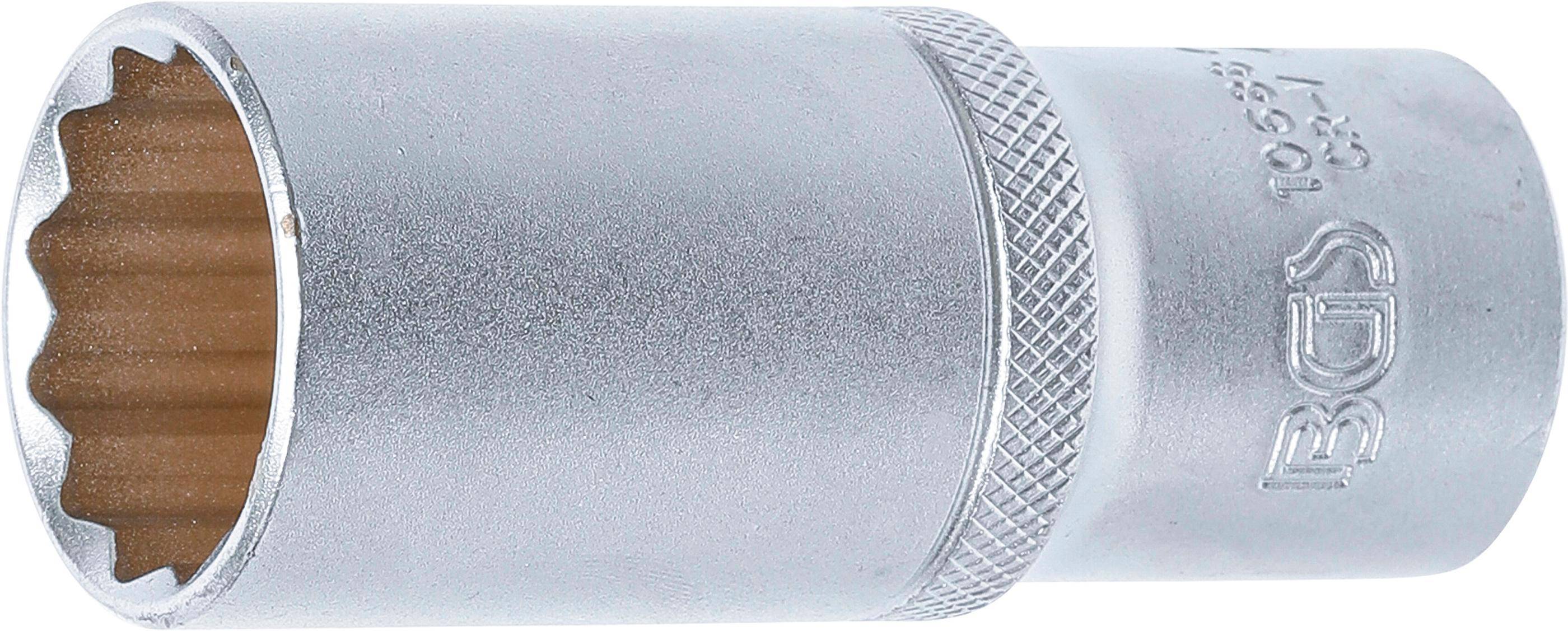 BGS Steckschlssel-Einsatz Zwlfkant, tief | Antrieb Innenvierkant 12,5