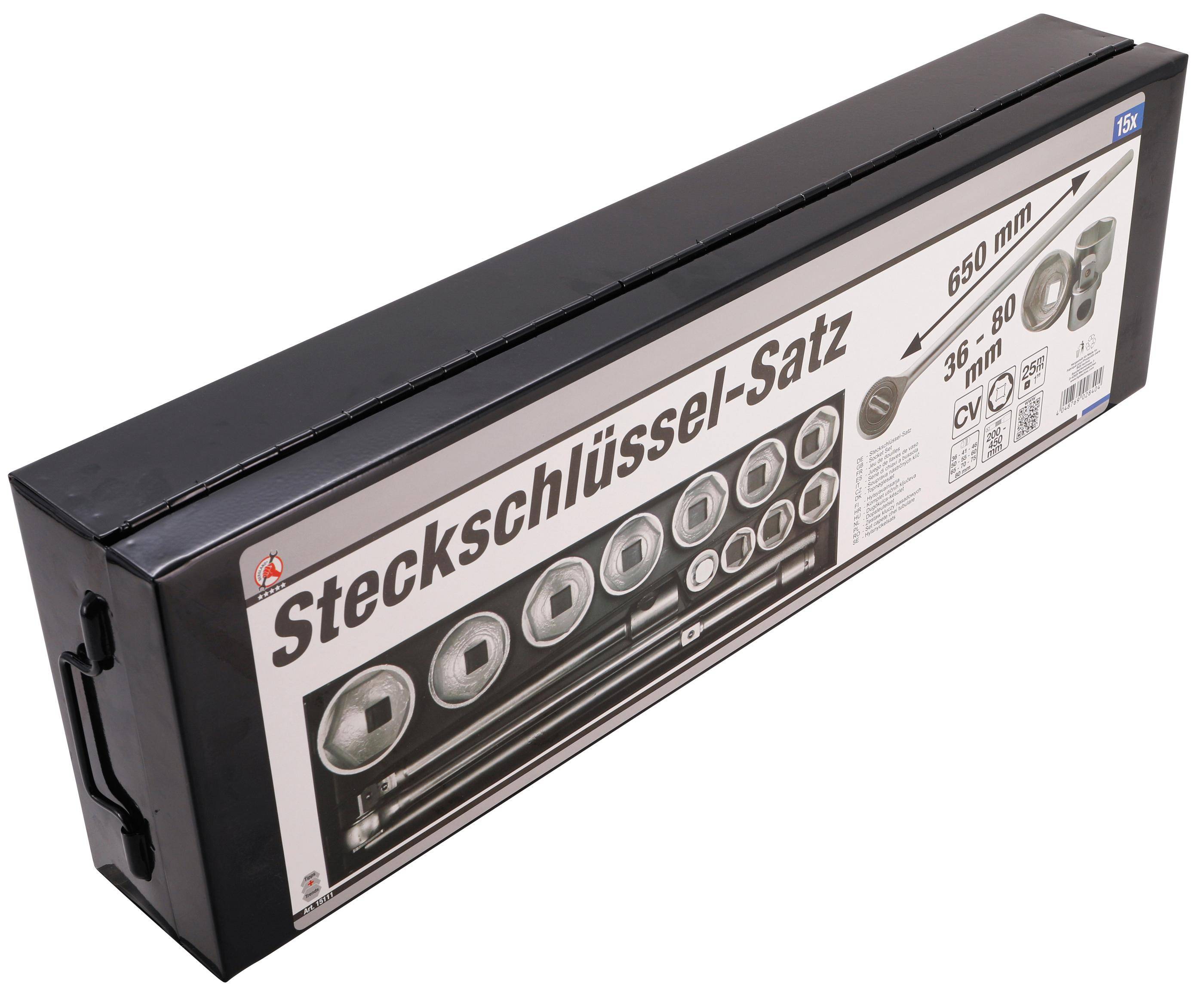 BGS Do It Yourself Steckschlüssel-Satz | Antrieb 25 mm (1") | SW 36 -