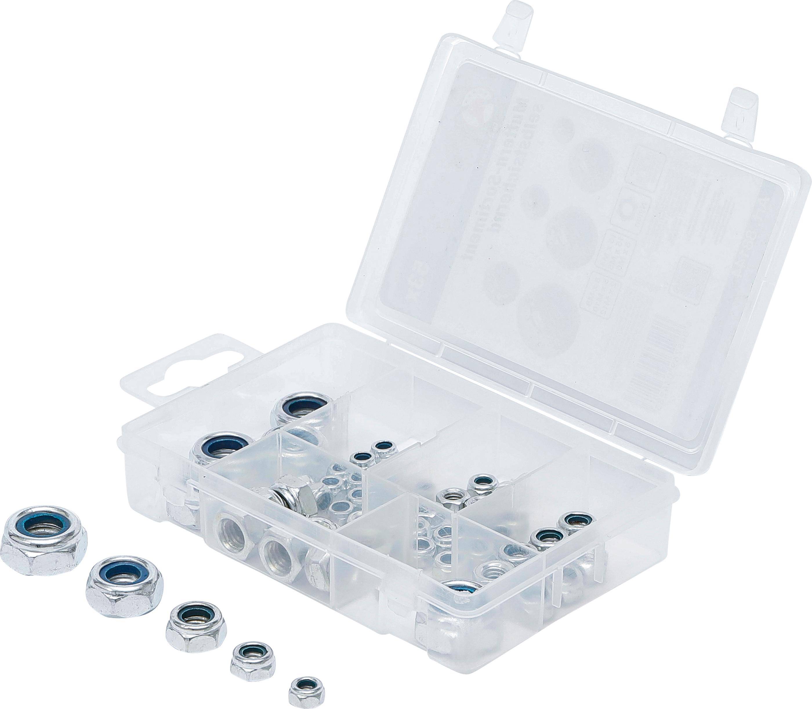 BGS Diy Muttern-Sortiment | selbstsichernd | metrisch | M4 - M12 |