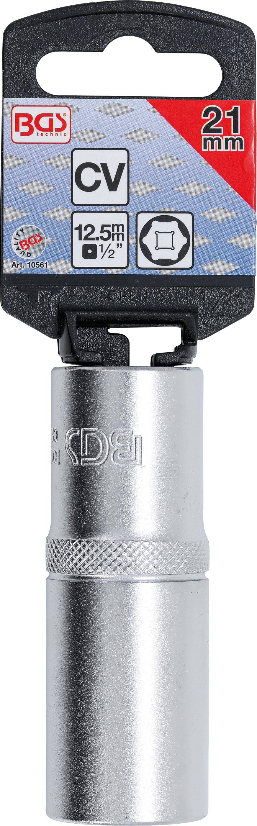 BGS Steckschlssel-Einsatz Sechskant, tief | Antrieb Innenvierkant