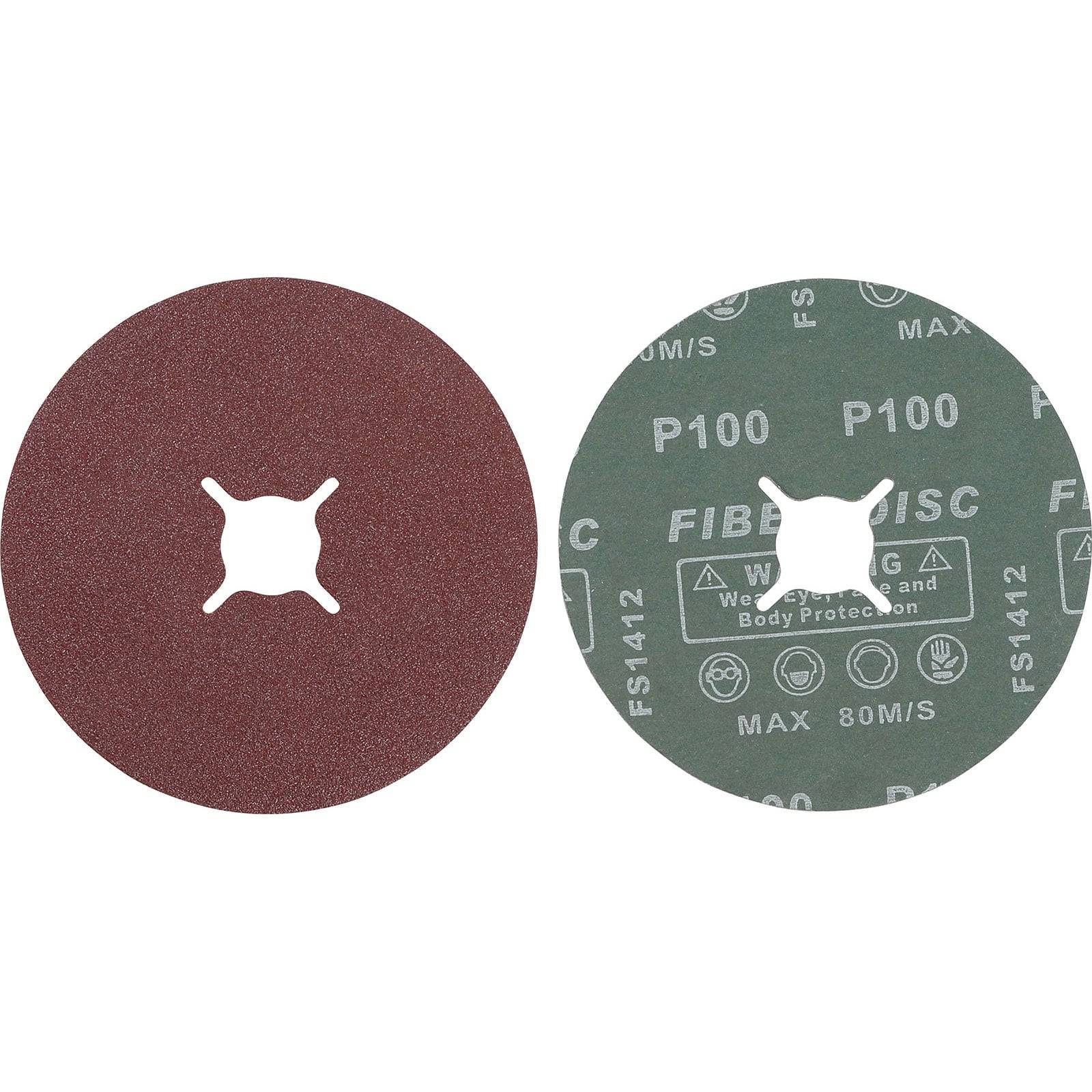 BGS Fiber-Schleifscheiben-Satz Körnung 100 Aluminiumoxid 10tlg. - 42028