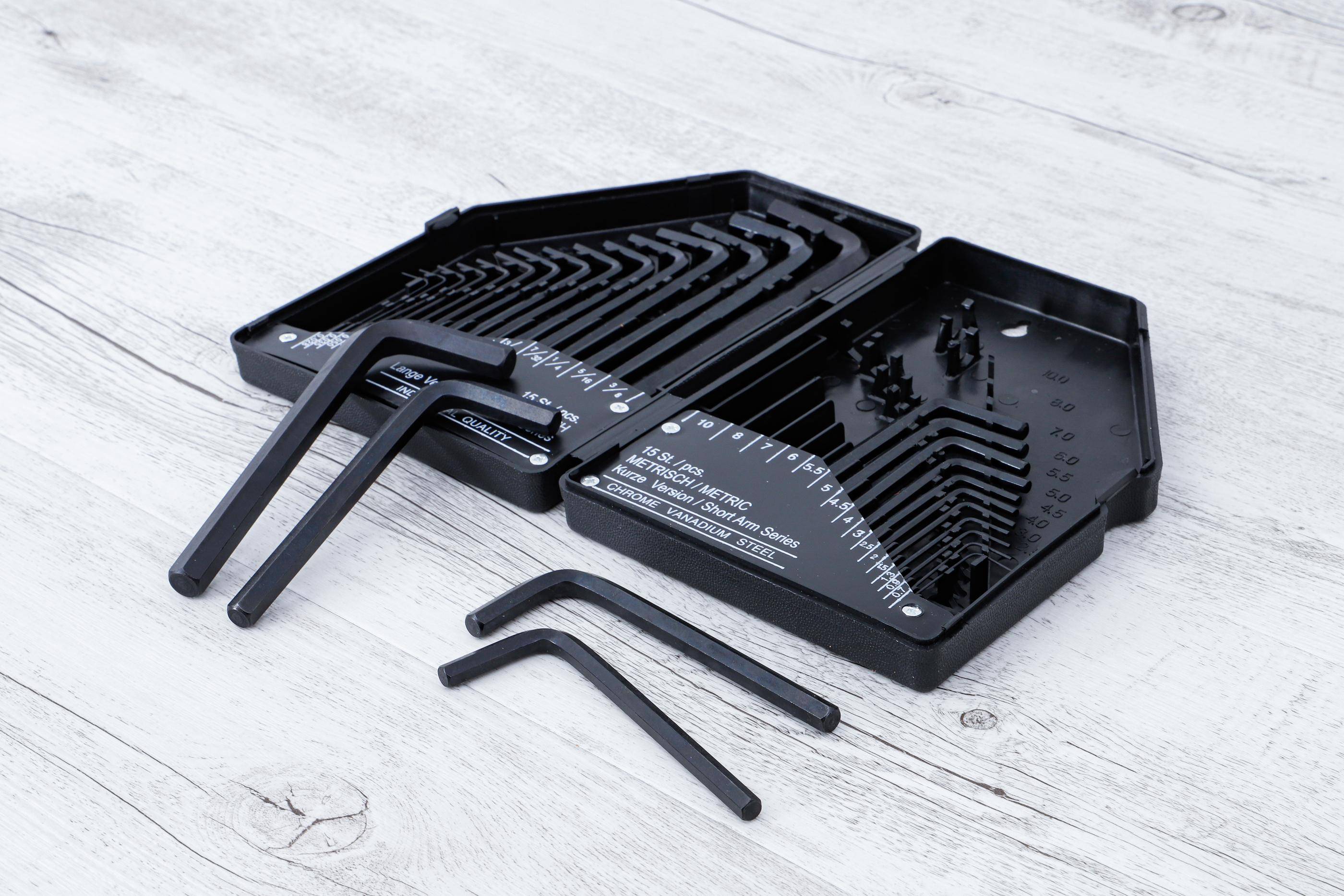 BGS Diy Winkelschlüssel-Satz | Zollmaße/metrisch | Innensechskant |