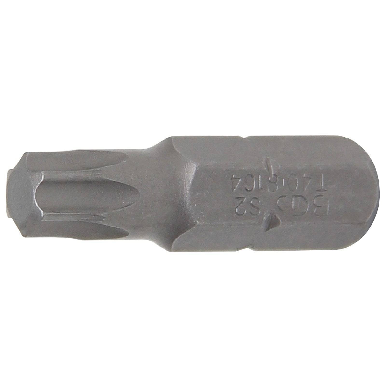 Ein Metall-Torx-Bit mit eingraviertem Text '132P52 14610L', verwendet zum Eindrehen von Schrauben. Sechseckige Basis, sternförmige Oberfläche zum Befestigen.