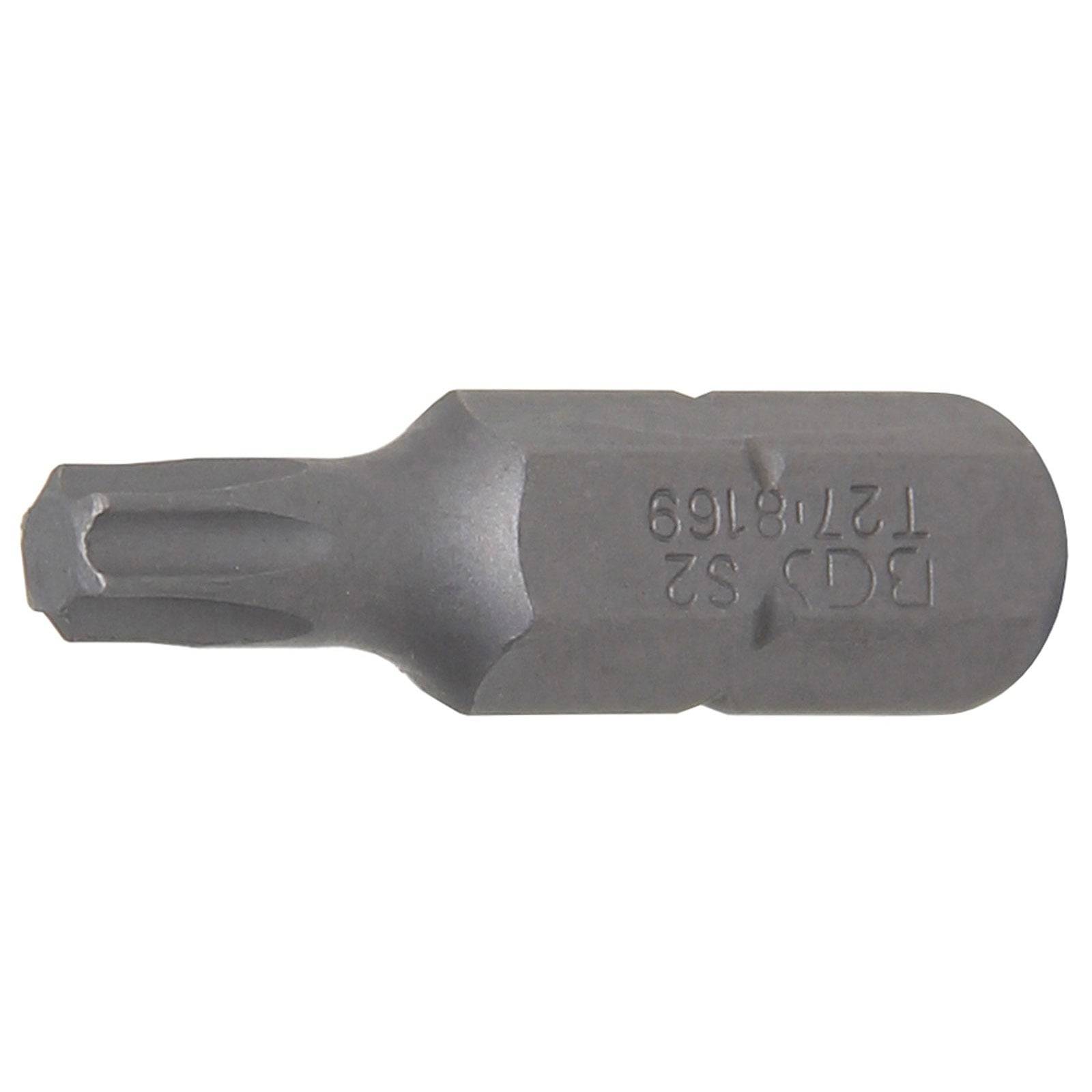 Ein Torx-Schraubendreher-Bit mit der Bezeichnung 'BDS 6218169', ausgestattet mit einer sternförmigen Spitze zum Eindrehen von Torx-Schrauben.