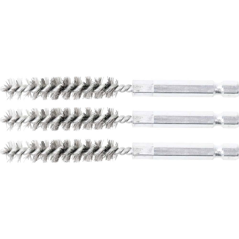 Stahlbürste - 10 mm - Antrieb Außensechskant 6,3 mm (1/4")