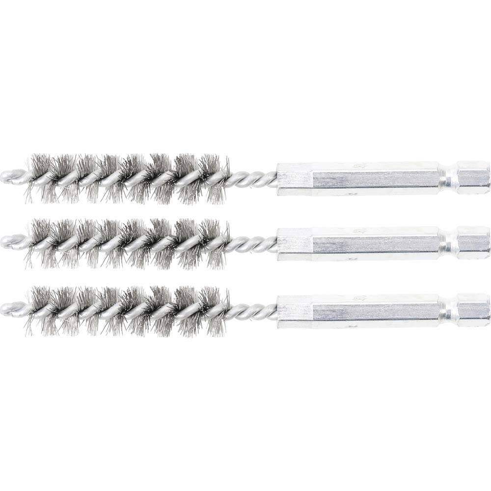 Stahlbürste - 11 mm - Antrieb Außensechskant 6,3 mm (1/4")