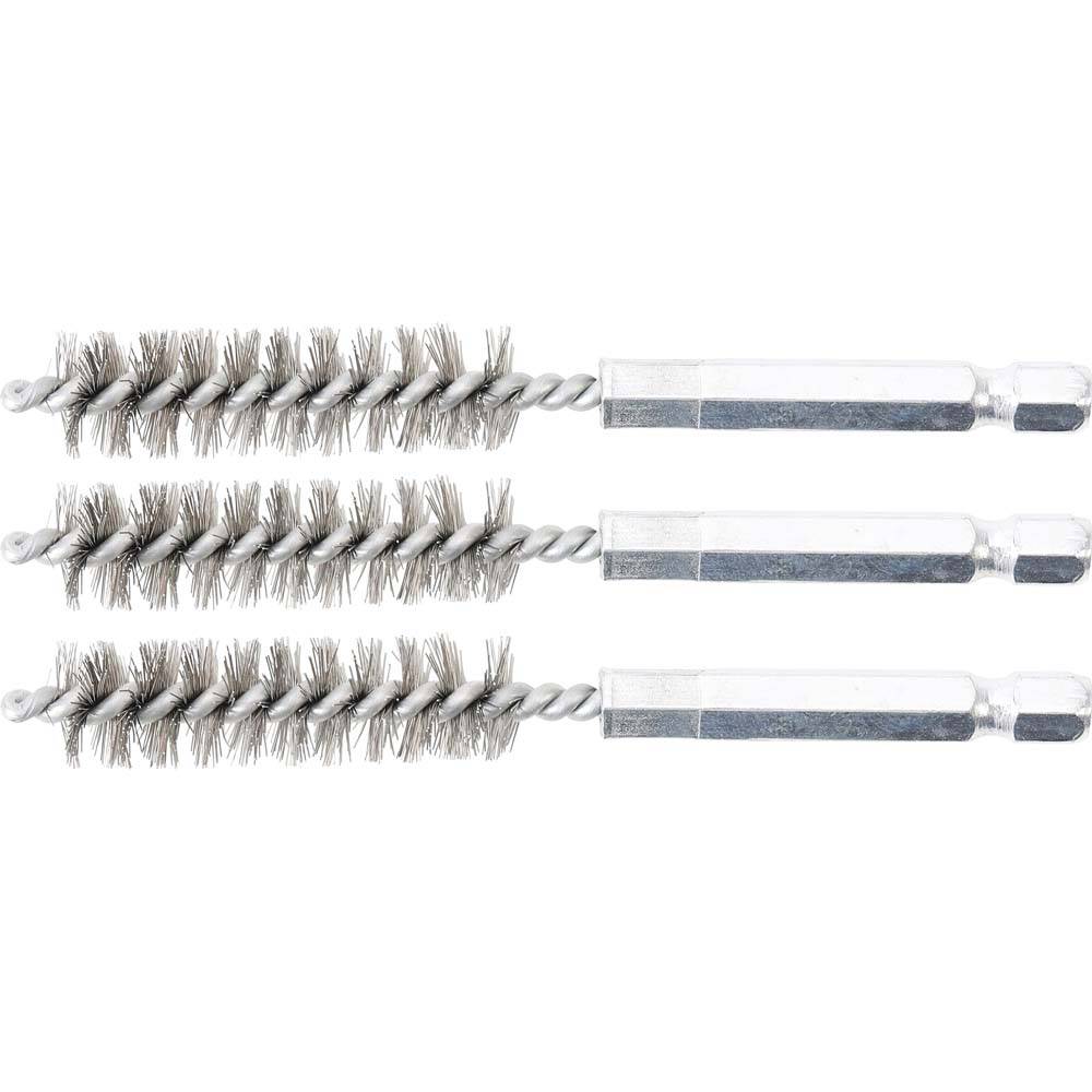 Stahlbürste - 12 mm - Antrieb Außensechskant 6,3 mm (1/4")