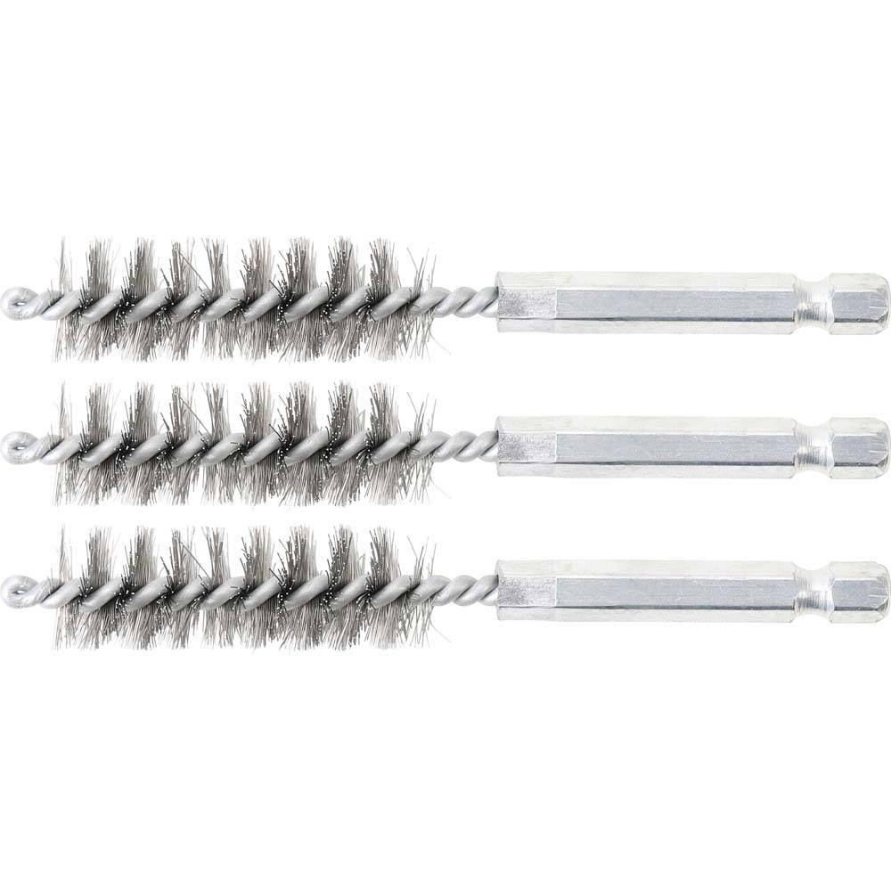Stahlbürste - 14 mm - Antrieb Außensechskant 6,3 mm (1/4")