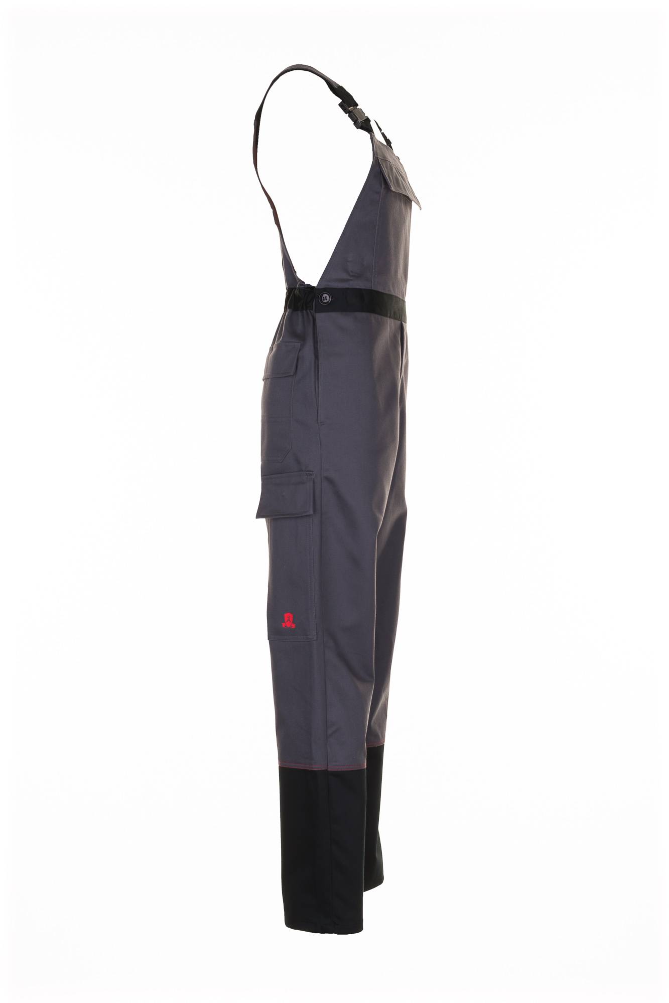 Planam Weld Shield Latzhose grau/schwarz 64 5530064